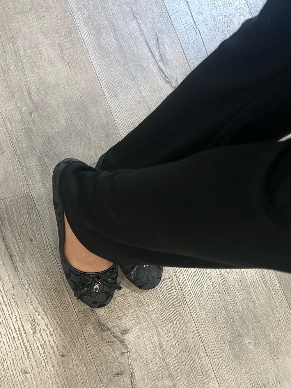 Black Coach Ballet Flats - Picture 2 of 6